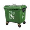 Thùng rác nhựa HDPE 1100L màu xanh lá