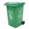 thùng rác nhựa hdpe 360l màu xanh lá