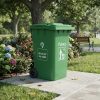 thùng rác nhựa hdpe 360l màu xanh lá