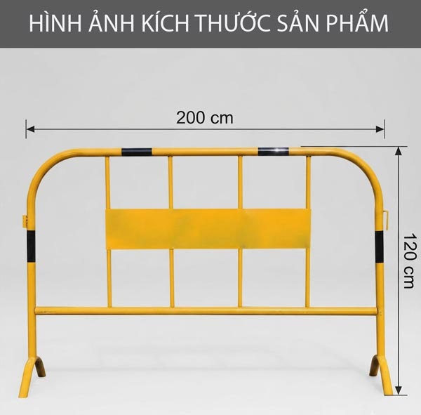 Hình ảnh kích thước rào chắn công trình