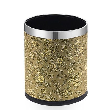 Thùng rác bọc da không nắp TLHTD-01P