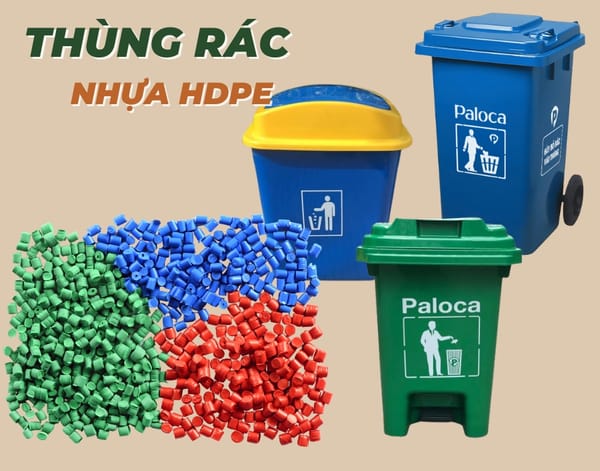 Thùng rác nhựa HDPE nguyên sinh