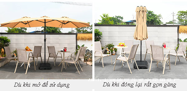 Dù 3 đỉnh che nắng cỡ lớn