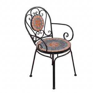 Ghế sân vườn ngoài trời họa tiết Mosaic HTGMS-01