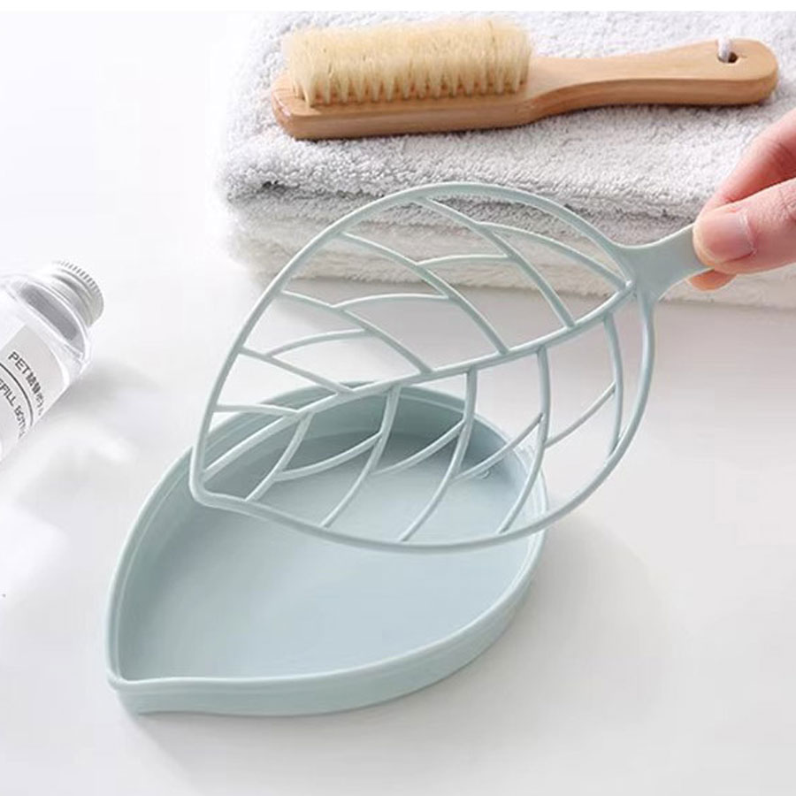 Khay đựng xà bông có hình chiếc lá làm từ nhựa HDPE cao cấp, an toàn cho người sử dụng