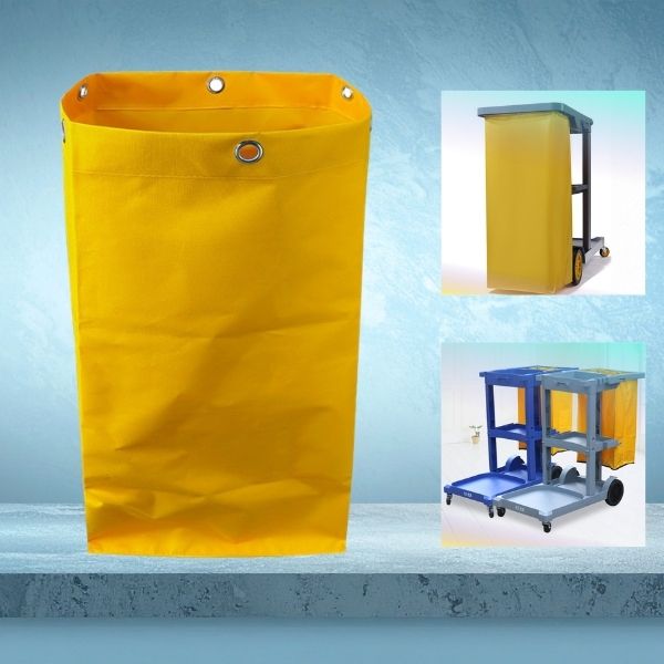 Túi vải bạt xe đẩy đồ dọn vệ sinh chữ L